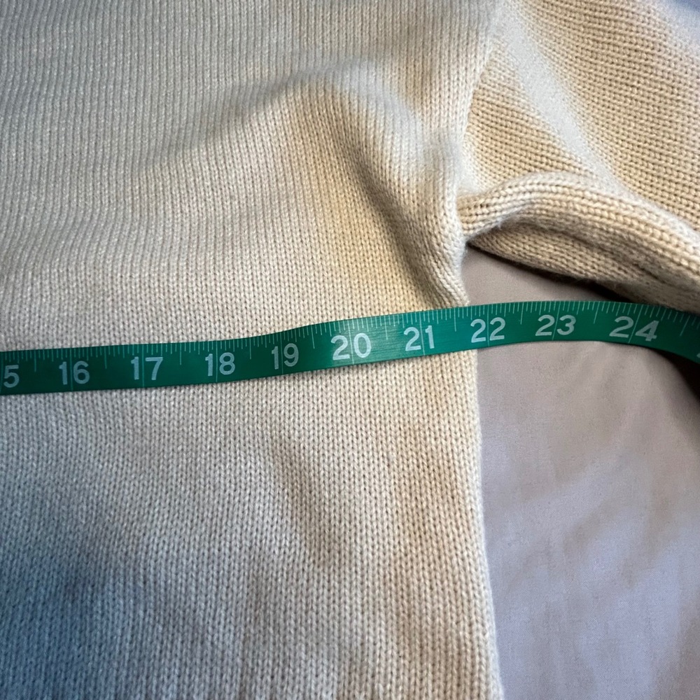 New In Cream Layered Split Hem Ribbed Knit Sweater 12W2761N Small - Picture 6 of 8